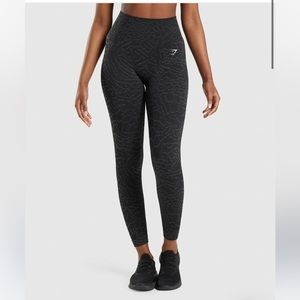 Gymshark Leggings - ADAPT ANIMAL SEAMLESS LEGGINGS - Black